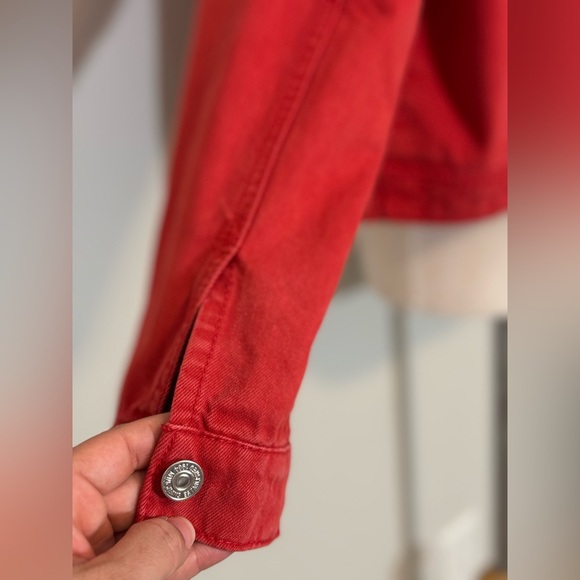 Mango Red Denim Jacket - Picture 8 of 12